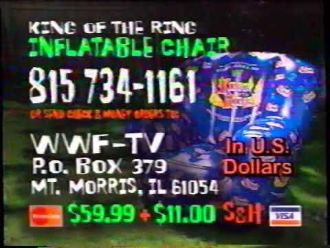 WWF King Of The Ring inflatable chair 1997 PWcatalog