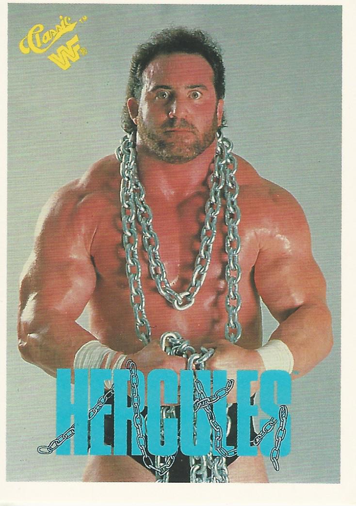 WWF Classic Trading Cards 1990 Hercules No.72 trading card PW Catalog