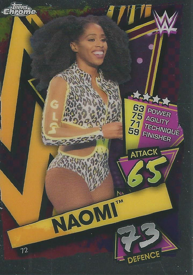 WWE Topps Slam Attax Chrome 2021 Naomi #72