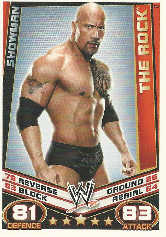 WWE Topps Slam Attax Rebellion 2012 The Rock #72