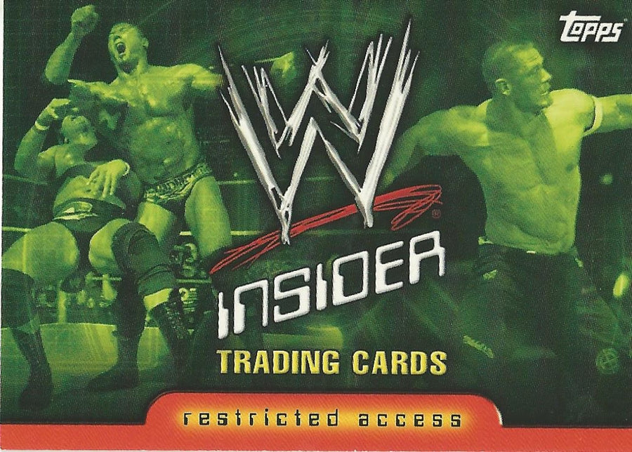 WWE Topps Insider 2006 US Checklist #72