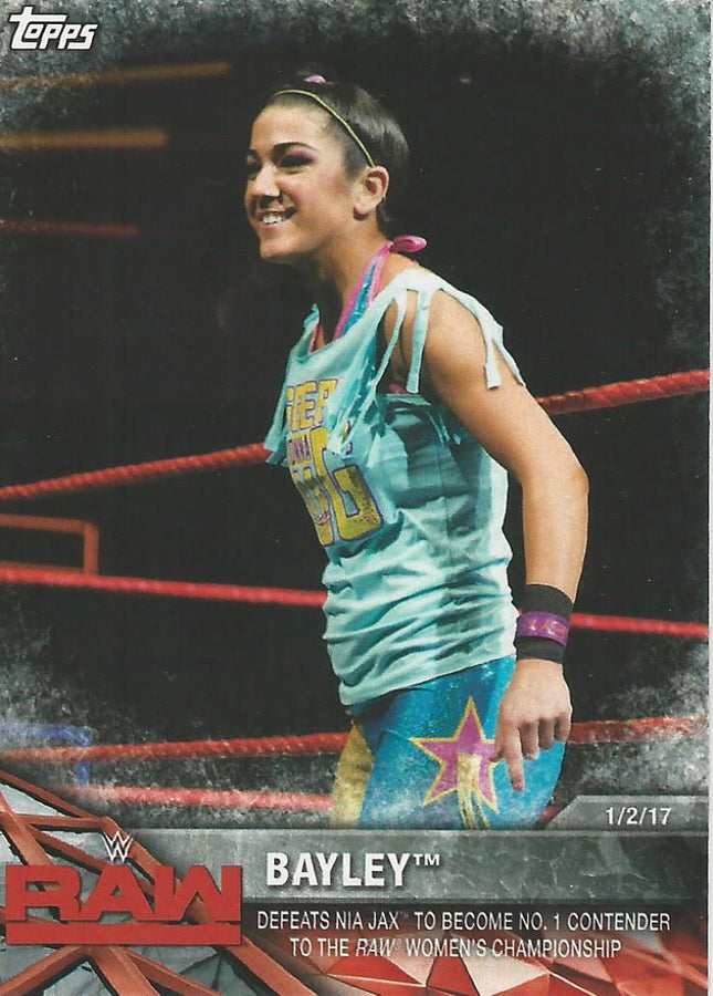 WWE Topps Women Division 2017 Bayley WWE-22 trading card PW Catalog