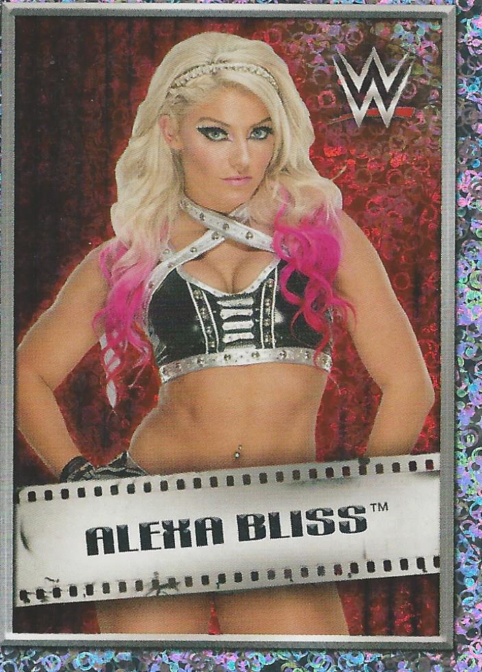 WWE Topps 2018 Stickers Alexa Bliss Foil #72