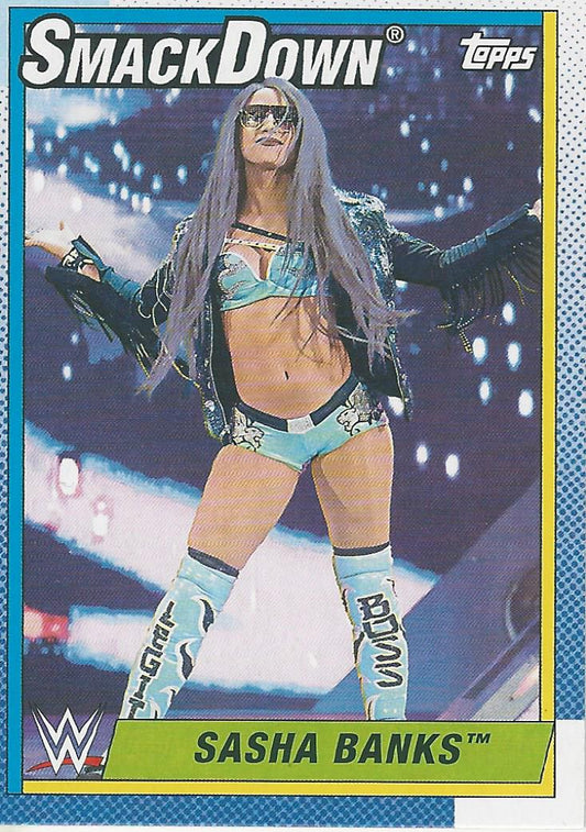WWE Topps Heritage 2021 Sasha Banks #72