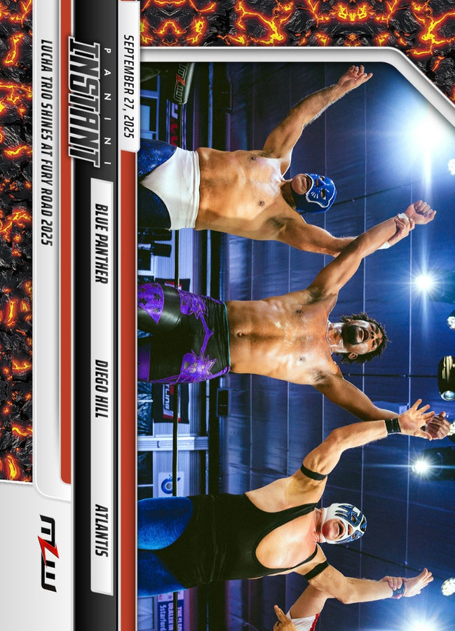 Blue Panther / Diego Hill / Atlantis – Lucha Trio Shines at Fury Road 2025 trading card PW Catalog