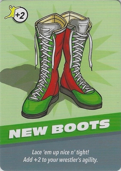 New Boots (Green/red) trading card PW Catalog