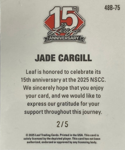 Jade Cargill trading card PW Catalog