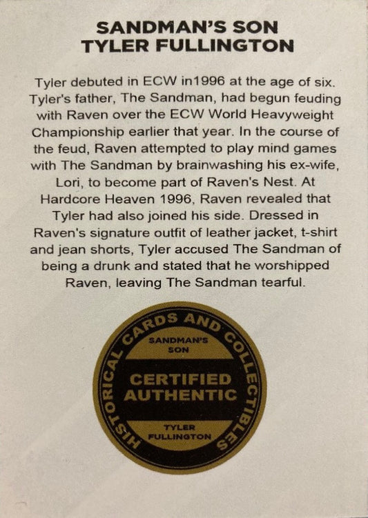 Sandman’s Son Tyler Fullington