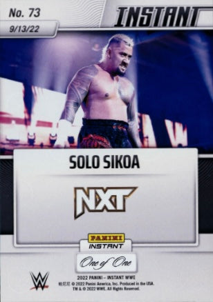 Solo Sikoa – and NEW… NXT North American Champion trading card PW Catalog