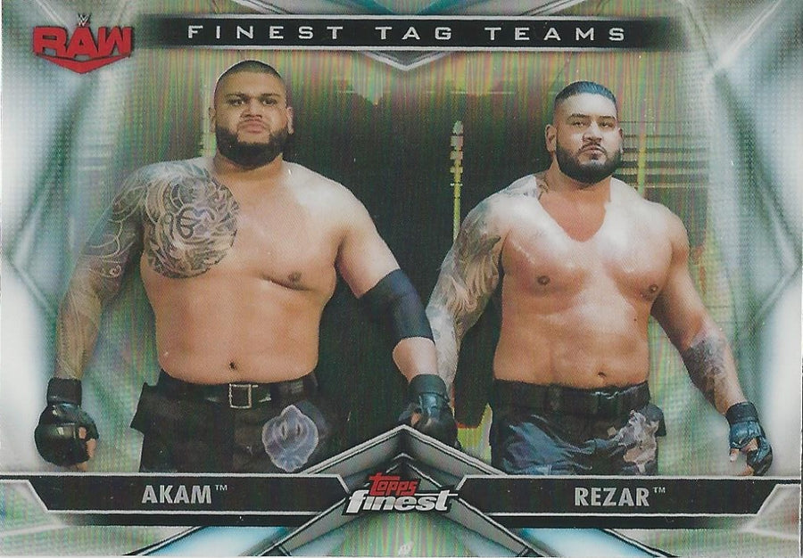 WWE Topps Finest 2020 Akam and Rezar TT-1