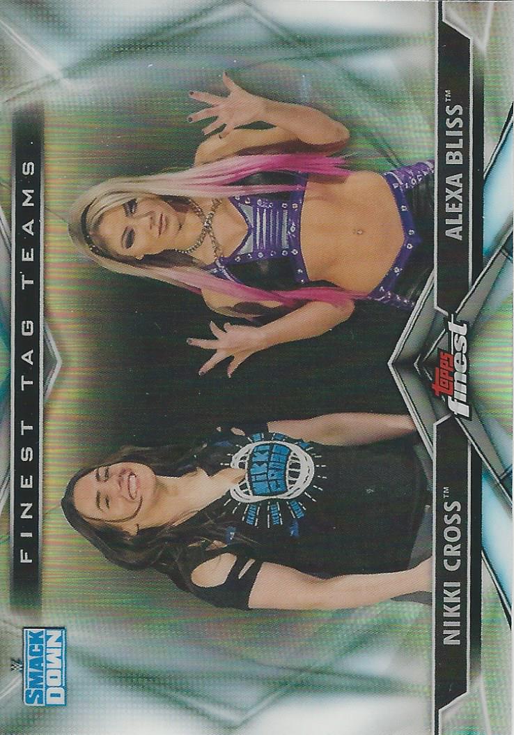WWE Topps Finest 2020 Alexa Bliss and Nikki Cross TT-6 trading card PW Catalog