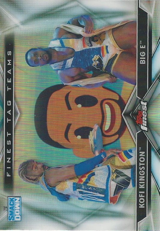 WWE Topps Finest 2020 Kofi Kingston and Big E TT-8 trading card PW Catalog