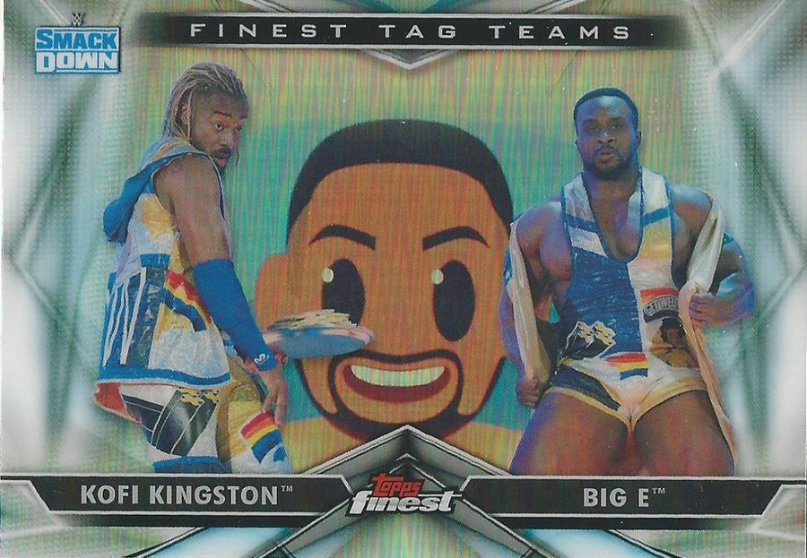 WWE Topps Finest 2020 Kofi Kingston and Big E TT-8