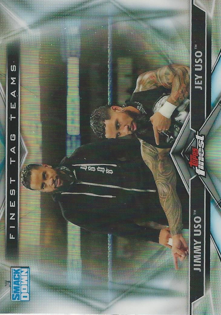 WWE Topps Finest 2020 The Usos TT-10 trading card PW Catalog