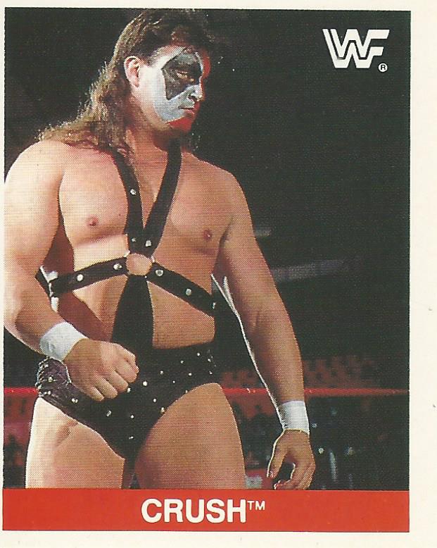 WWF Merlin Sticker Collection 1990 Demolition Crush #74