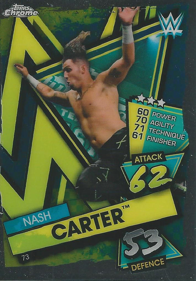 WWE Topps Slam Attax Chrome 2021 Nash Carter #73