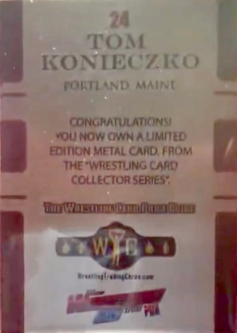 TOM Konieczko trading card PW Catalog