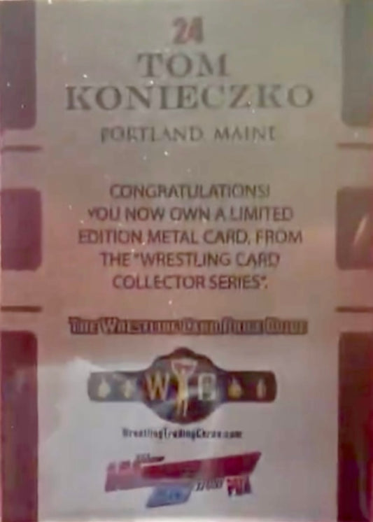 TOM Konieczko trading card PW Catalog