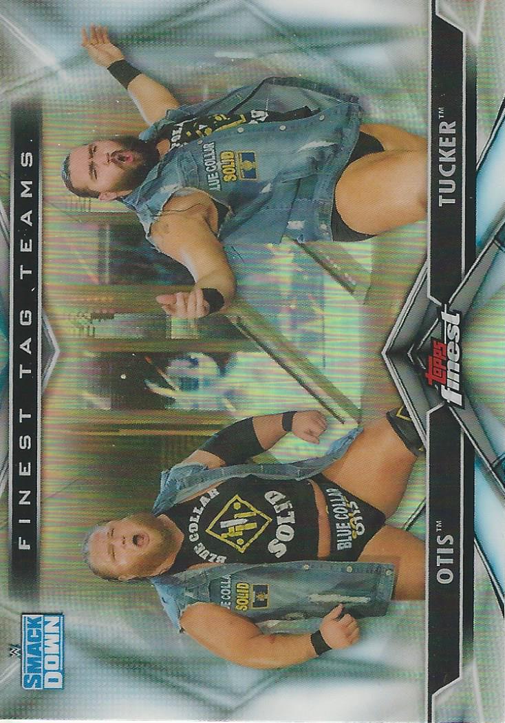 WWE Topps Finest 2020 Otis and Tucker TT-11 trading card PW Catalog