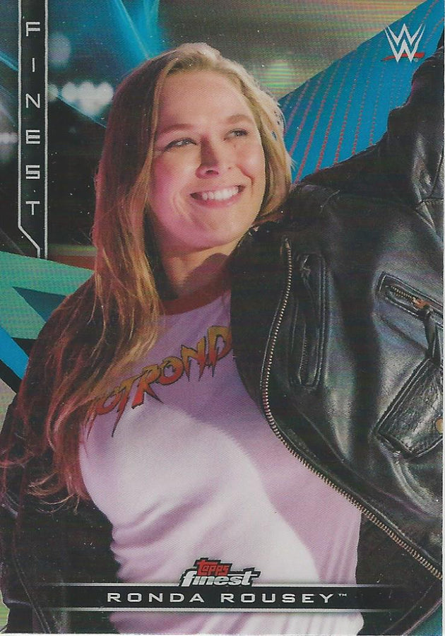 WWE Topps Finest 2020 Ronda Rousey D-10 trading card PW Catalog