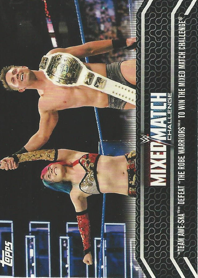 WWE Topps Women Division 2018 Asuka and The Miz MM-24 trading card PW Catalog