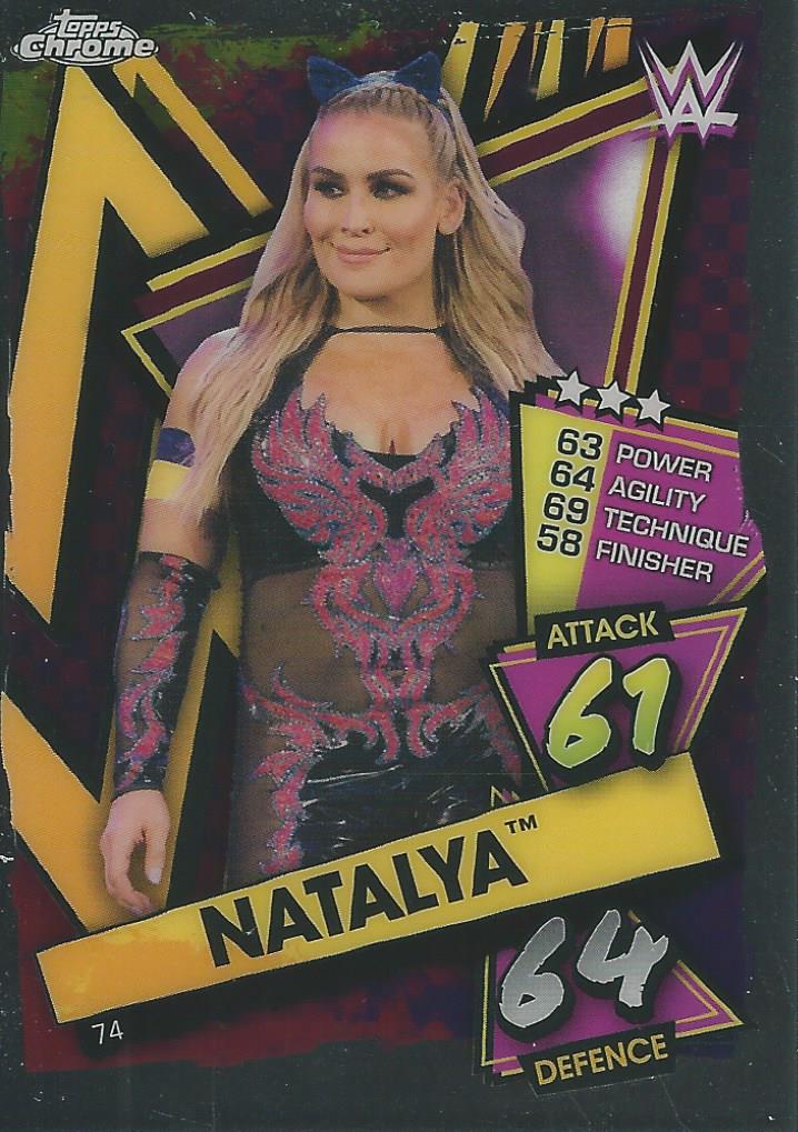 WWE Topps Slam Attax Chrome 2021 Natalya #74