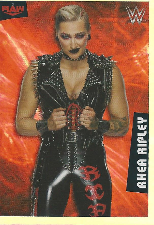 WWE Panini 2022 Sticker Collection Rhea Ripley Foil #74