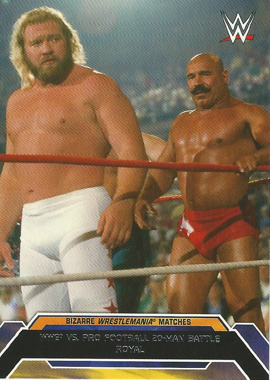 WWE Topps Road to Wrestlemania 2015 Big John Studd and Iron Sheik 4 of 10 trading card PW Catalog