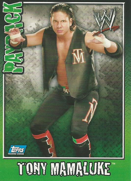 WWE Topps Payback 2006 Tony Mamaluke #74