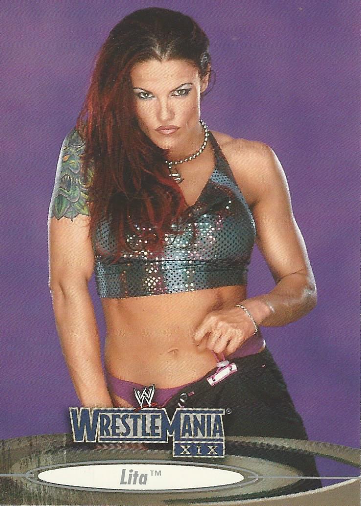 WWE Fleer Wrestlemania XIX 2003 Lita #74