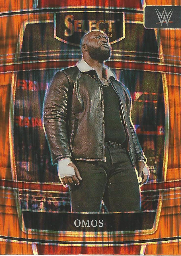 WWE Panini Select 2022 Omos #74 Orange Flash