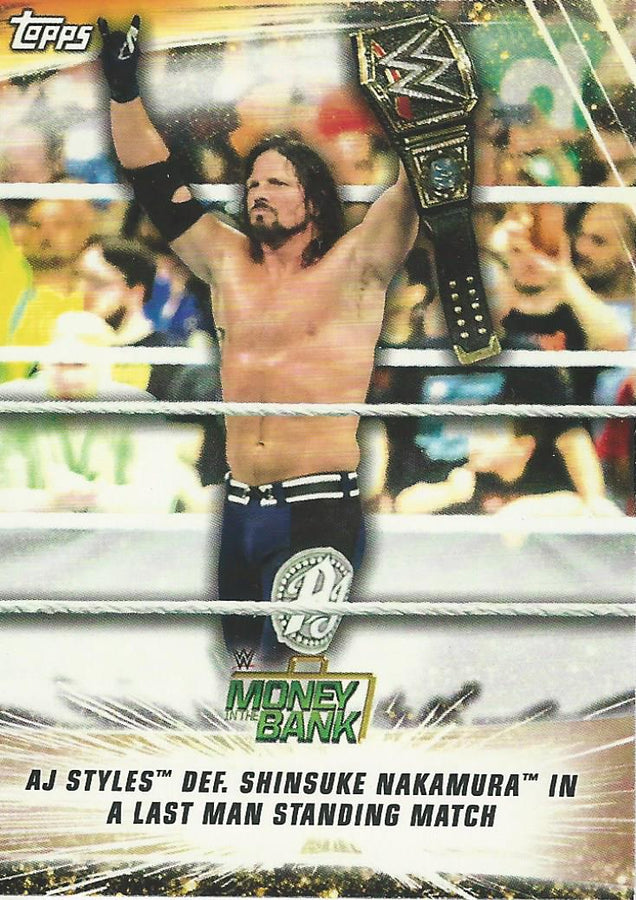 WWE Topps Summerslam 2019 AJ Styles #74