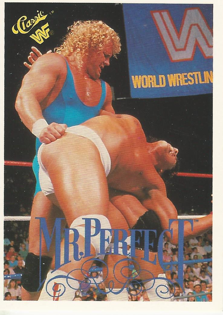 WWF Classic Trading Cards 1990 Mr Perfect No.74 trading card PW Catalog