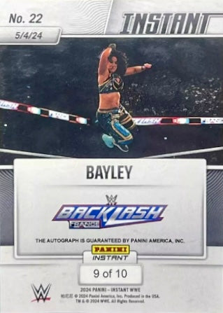 Bayley – Bayley Retains the Women’s Championship in Triple Threat Match trading card PW Catalog
