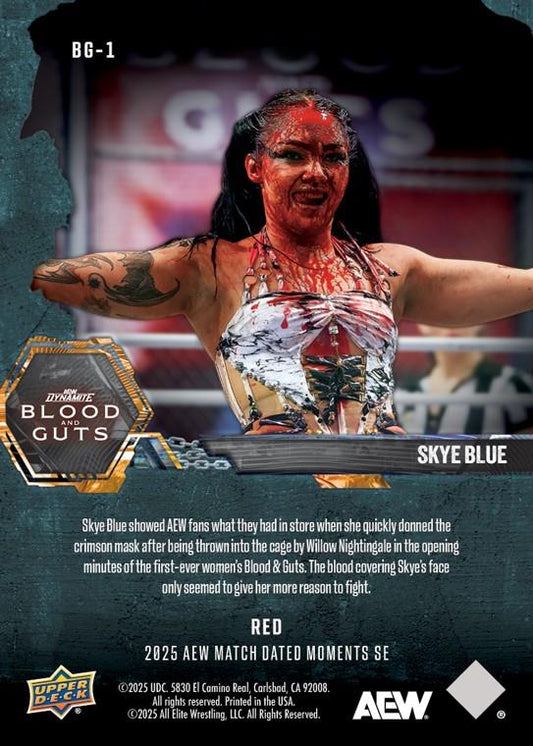Skye Blue – Skye Blue Dons the Crimson Mask in the Opening Moments of the First- Ever Womens Blood & Guts Match