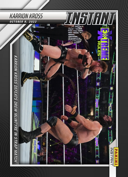Karrion Kross – Karrion Kross Defeats Drew Mcintyre in a Strap Match trading card PW Catalog
