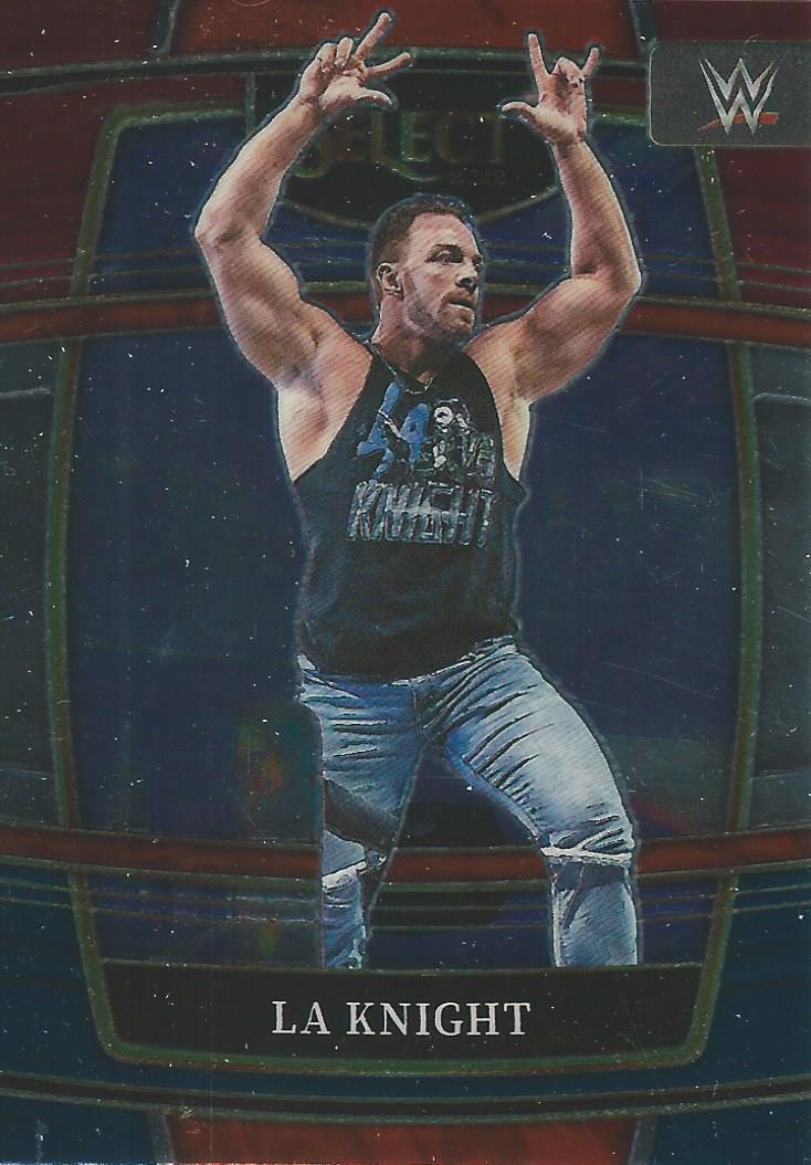 WWE Panini Select 2022 Red/Silver/Blue LA Knight #1