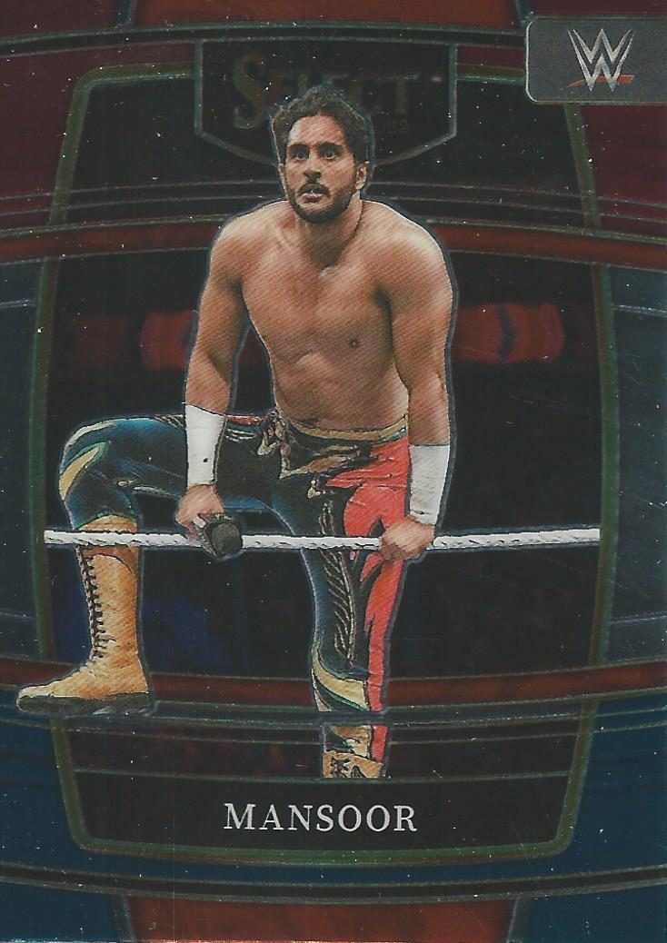 WWE Panini Select 2022 Red/Silver/Blue Mansoor #4