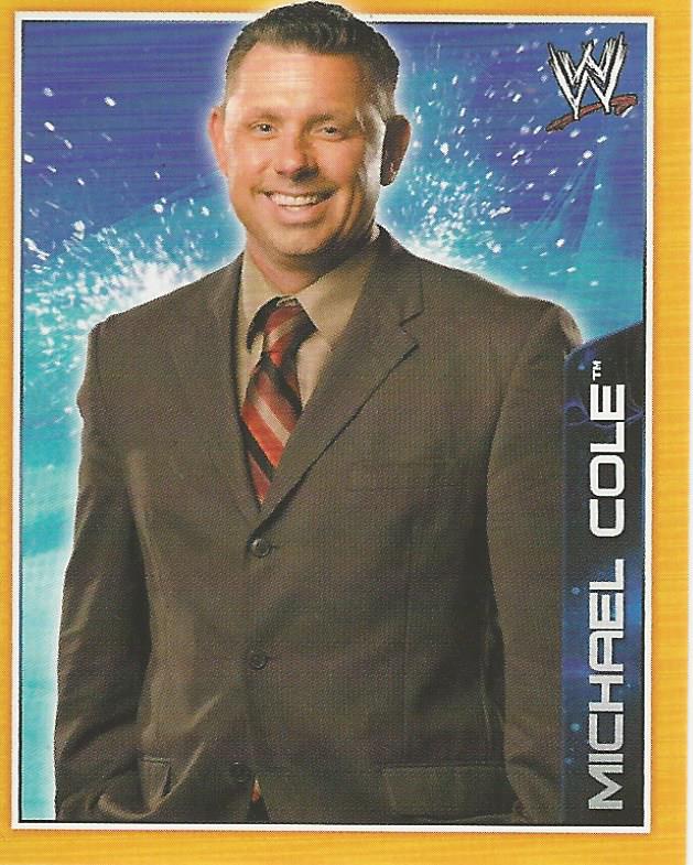 WWE Topps A-Z Sticker Collection 2014 Michael Cole #75