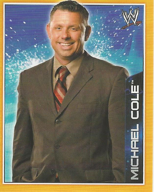 WWE Topps A-Z Sticker Collection 2014 Michael Cole #75