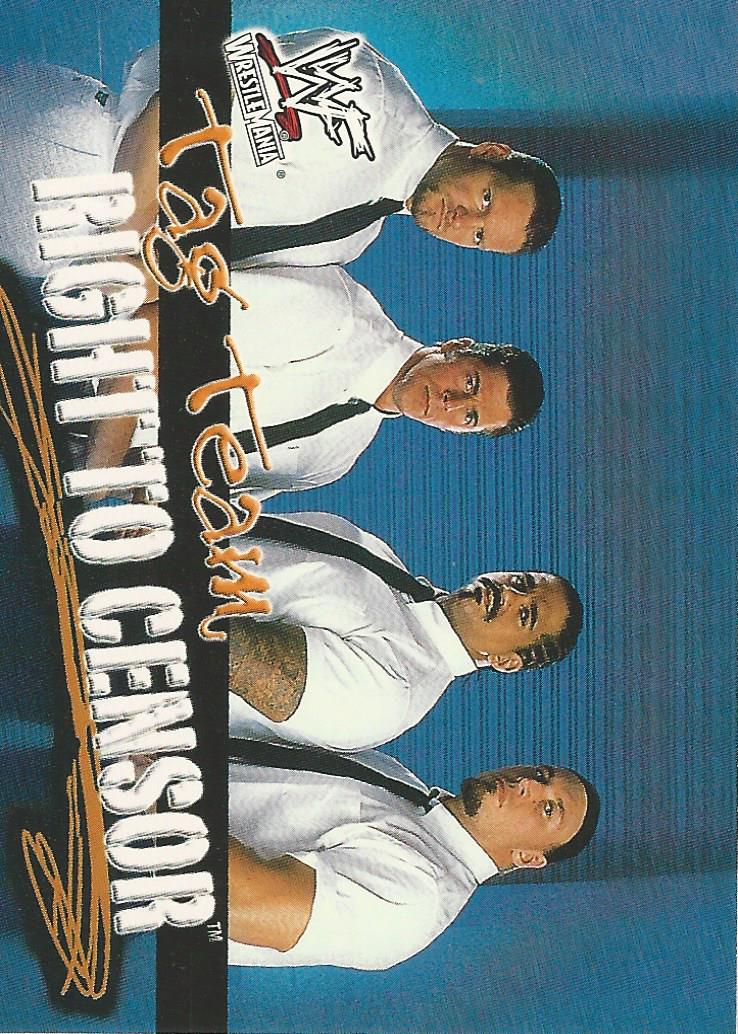 WWF Fleer Wrestlemania 2001 Right to Censor #75