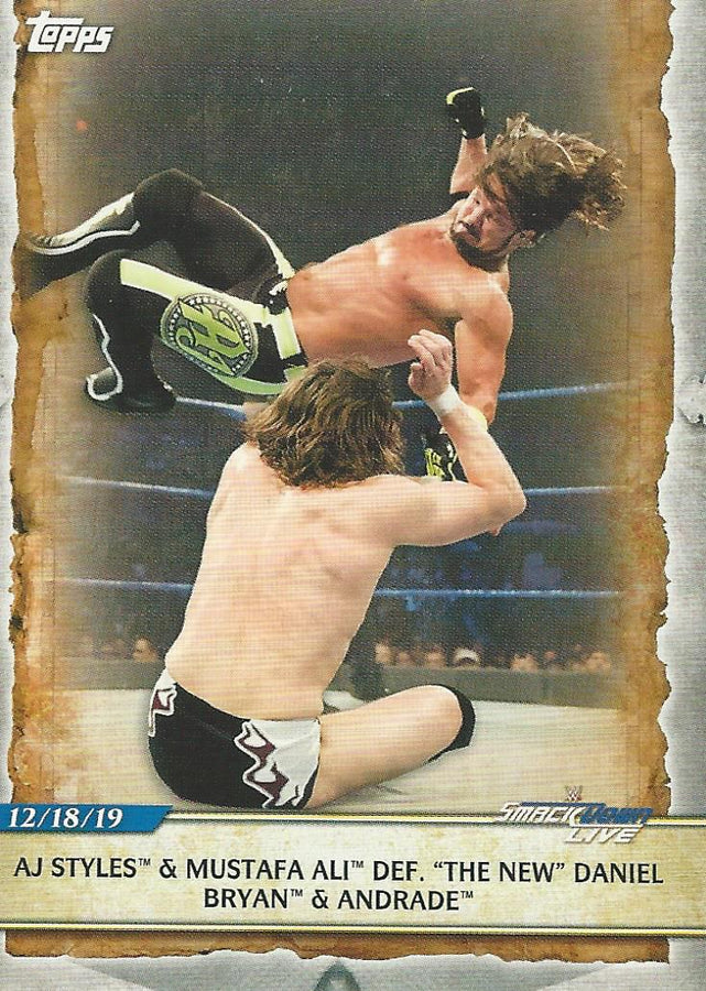 WWE Topps Road to Wrestlemania 2020 AJ Styles #75