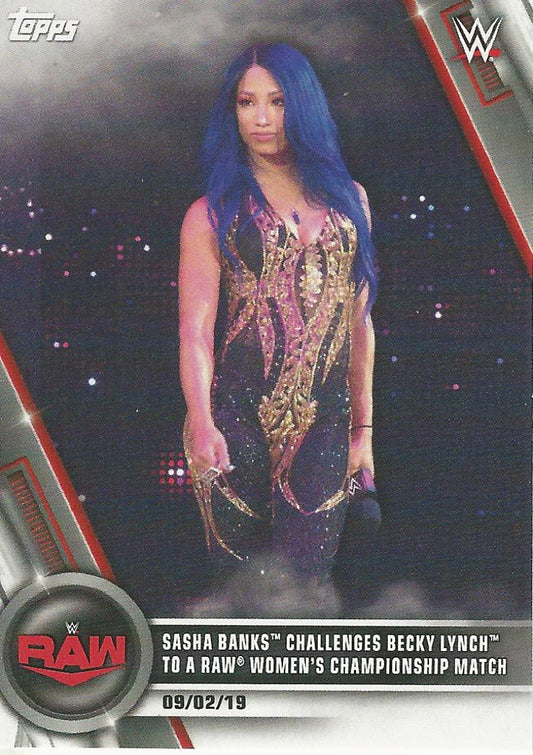 WWE Topps Women Division 2020 Sasha Banks #75