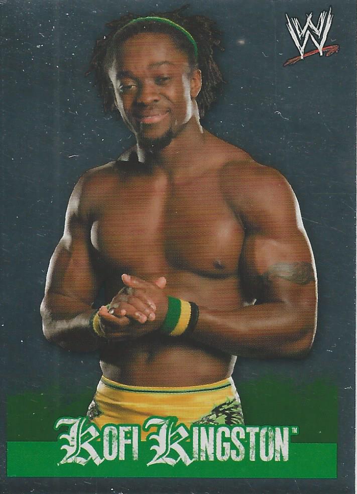 WWE Topps Rivals 2009 Stickers Kofi Kingston Foil #75