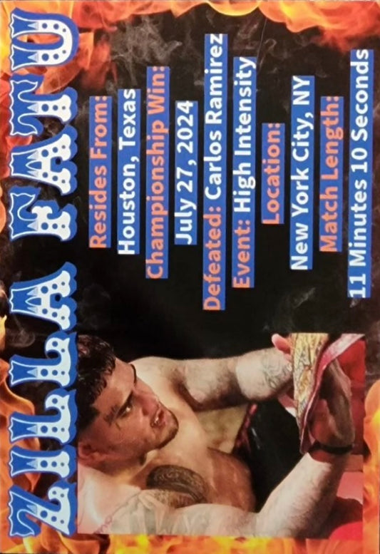 HOG Crown Jewel Champion – Zilla Fatu trading card PW Catalog