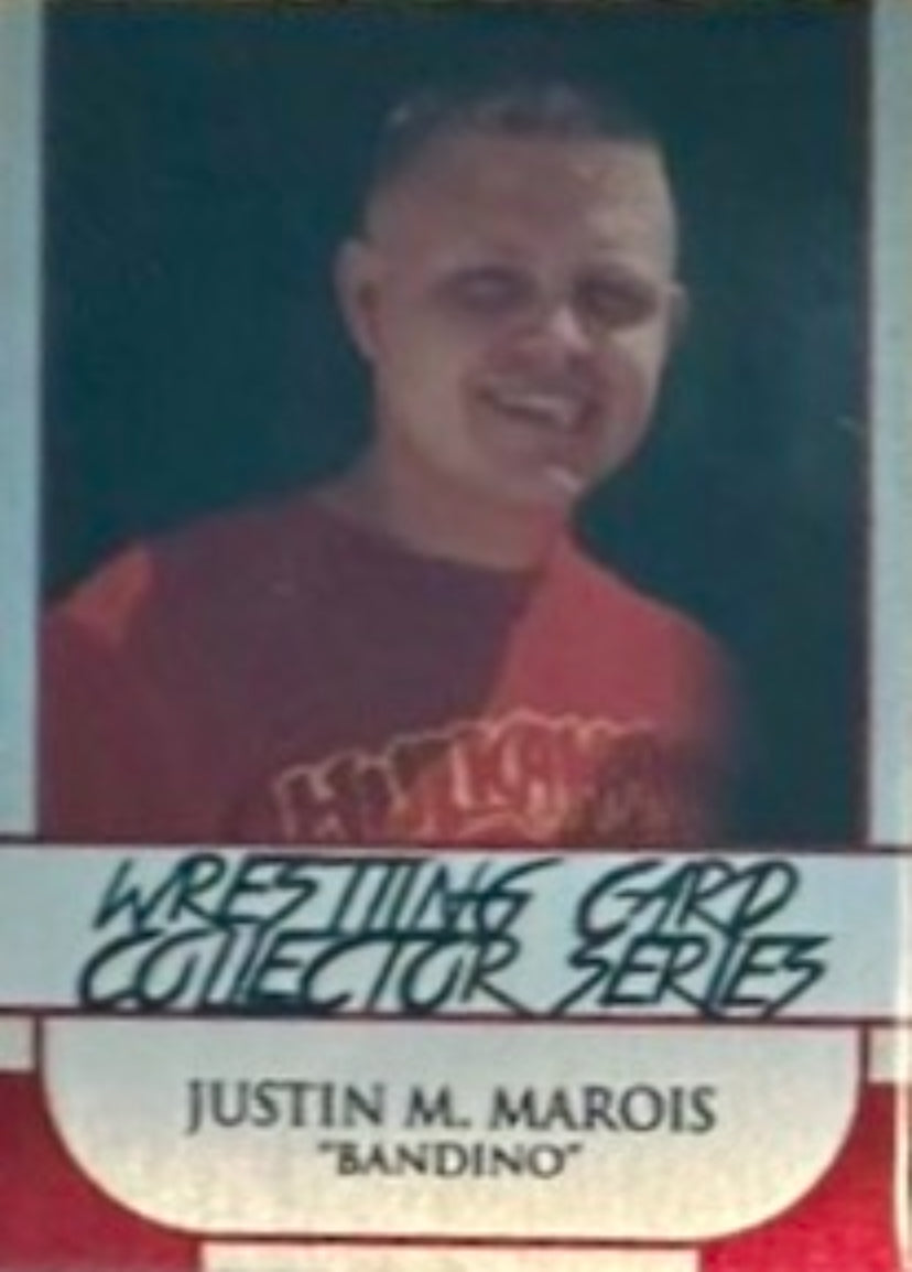 Justin M. Marois “Bandino” trading card PW Catalog