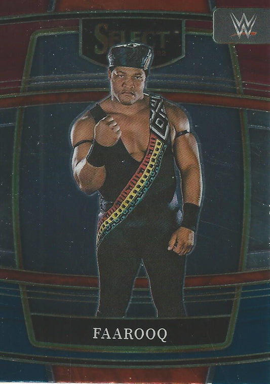 WWE Panini Select 2022 Red/Silver/Blue Faarooq #77
