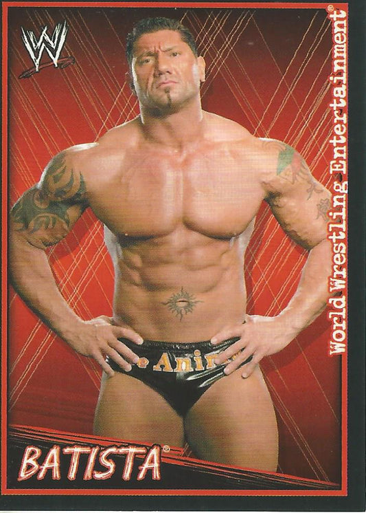 WWE Topps Superstars Uncovered 2007 Sticker Batista #76