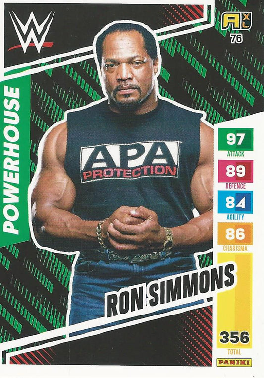 WWE Panini XL Adrenalyn 2024 Ron Simmons #76