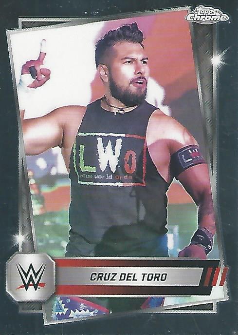 WWE Topps Chrome 2025 Trading Cards Cruz Del Toro No.76 PW Catalog